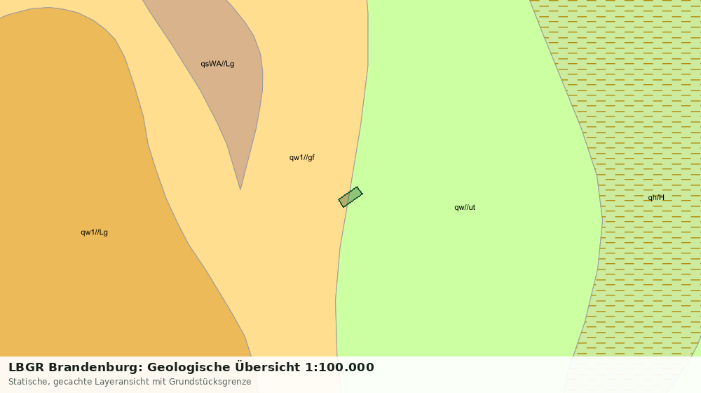 Statische Kartenansicht: LBGR Brandenburg: Geologische Übersicht 1:100.000