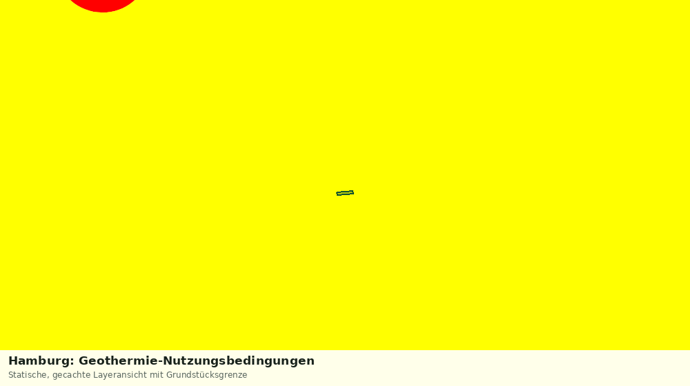 Statische Kartenansicht: Hamburg: Geothermie-Nutzungsbedingungen