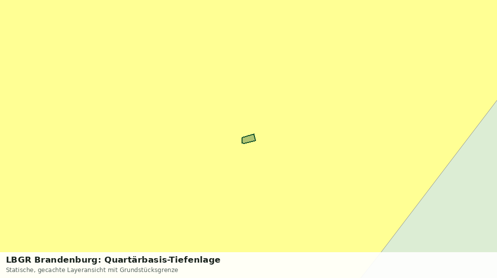 Statische Kartenansicht: LBGR Brandenburg: Quartärbasis-Tiefenlage