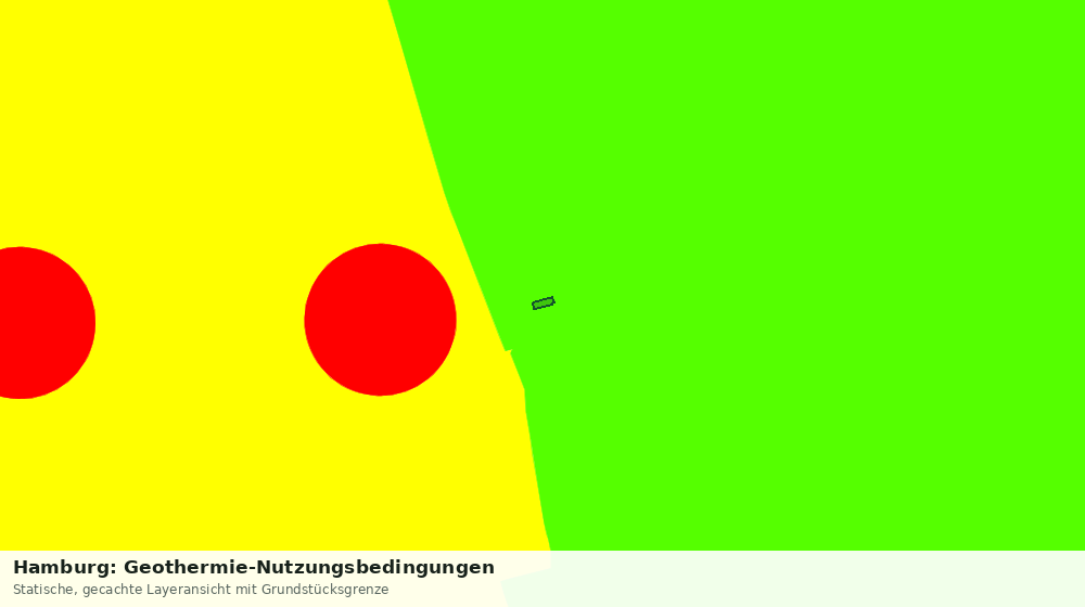Statische Kartenansicht: Hamburg: Geothermie-Nutzungsbedingungen