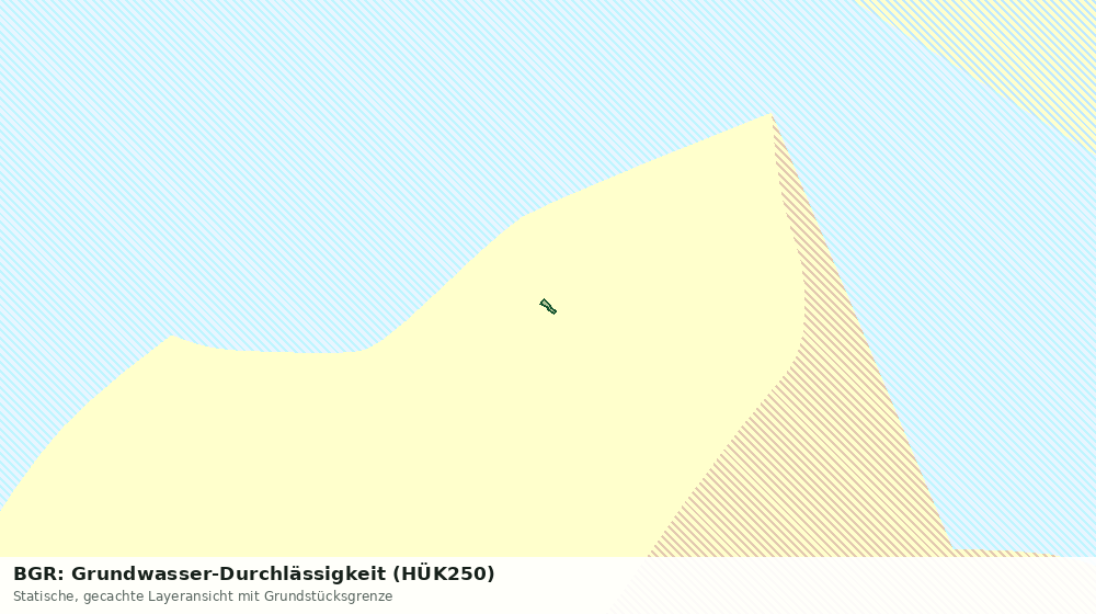 Statische Kartenansicht: BGR: Grundwasser-Durchlässigkeit (HÜK250)