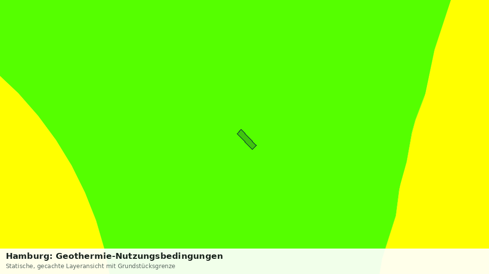 Statische Kartenansicht: Hamburg: Geothermie-Nutzungsbedingungen