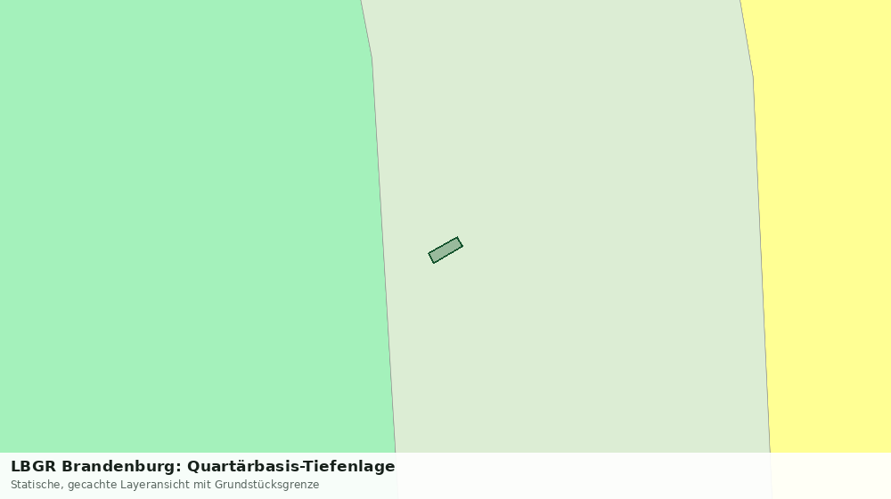 Statische Kartenansicht: LBGR Brandenburg: Quartärbasis-Tiefenlage