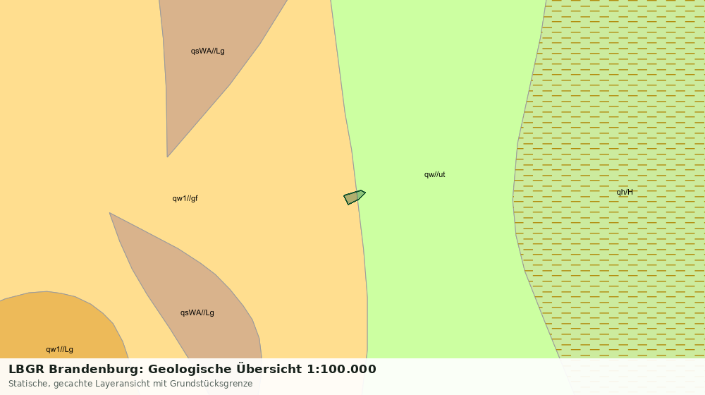 Statische Kartenansicht: LBGR Brandenburg: Geologische Übersicht 1:100.000