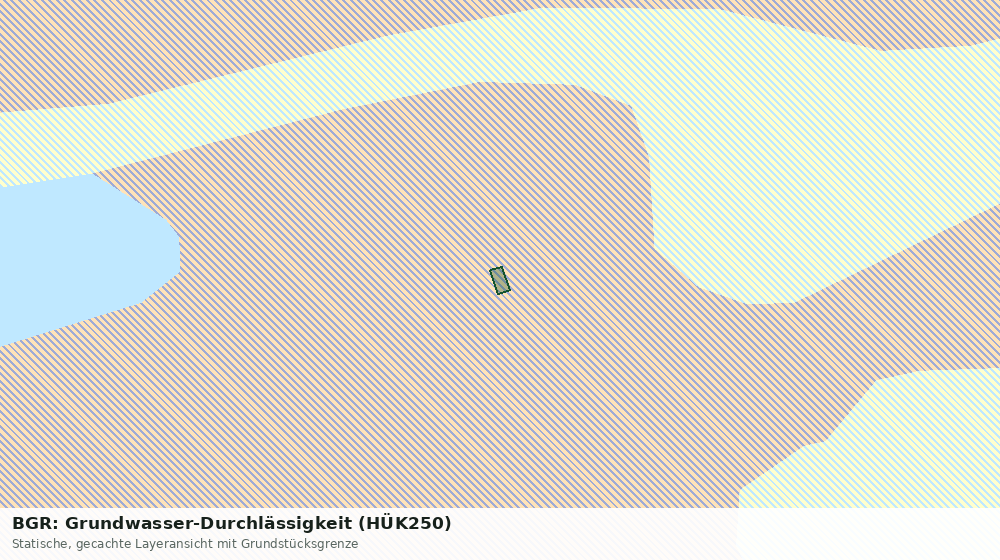 Statische Kartenansicht: BGR: Grundwasser-Durchlässigkeit (HÜK250)