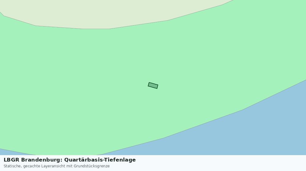 Statische Kartenansicht: LBGR Brandenburg: Quartärbasis-Tiefenlage
