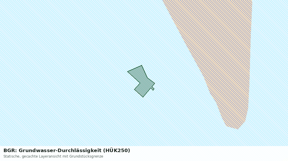 Statische Kartenansicht: BGR: Grundwasser-Durchlässigkeit (HÜK250)