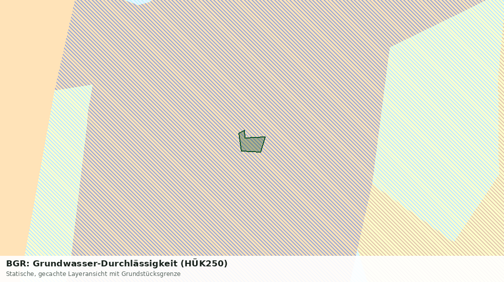 Statische Kartenansicht: BGR: Grundwasser-Durchlässigkeit (HÜK250)