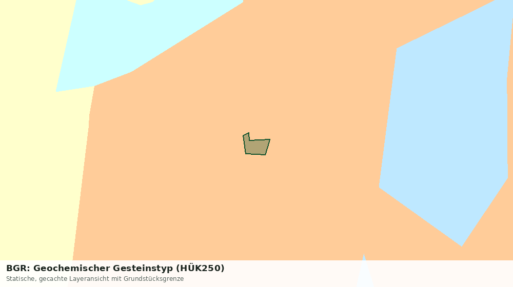 Statische Kartenansicht: BGR: Geochemischer Gesteinstyp (HÜK250)