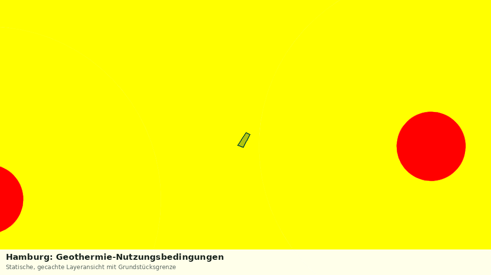 Statische Kartenansicht: Hamburg: Geothermie-Nutzungsbedingungen