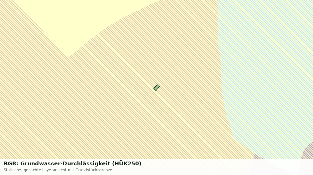 Statische Kartenansicht: BGR: Grundwasser-Durchlässigkeit (HÜK250)