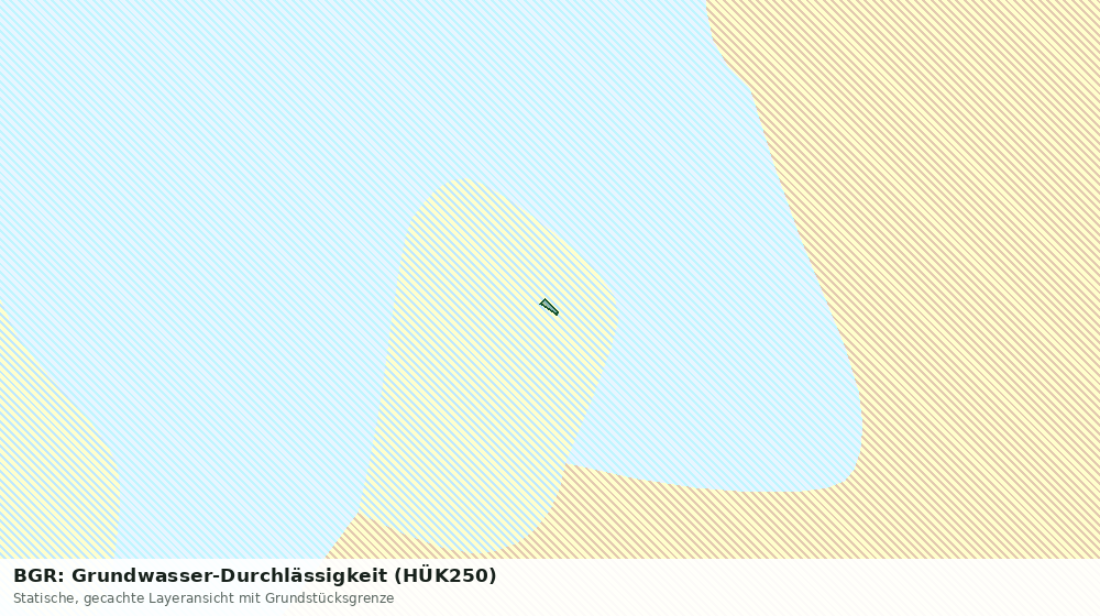 Statische Kartenansicht: BGR: Grundwasser-Durchlässigkeit (HÜK250)