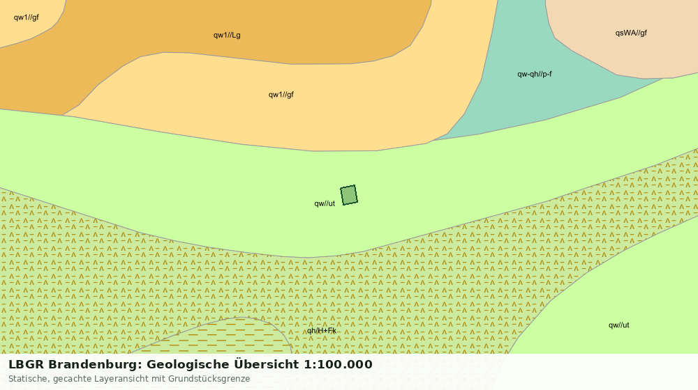 Statische Kartenansicht: LBGR Brandenburg: Geologische Übersicht 1:100.000