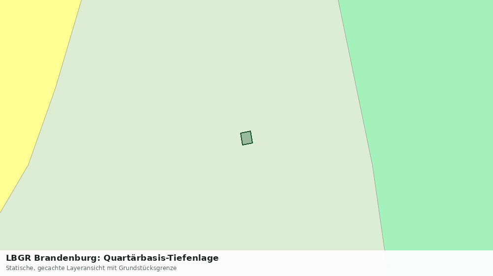 Statische Kartenansicht: LBGR Brandenburg: Quartärbasis-Tiefenlage