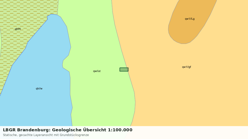 Statische Kartenansicht: LBGR Brandenburg: Geologische Übersicht 1:100.000