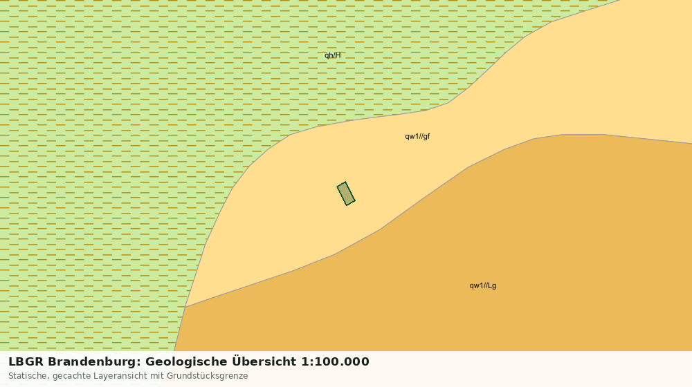 Statische Kartenansicht: LBGR Brandenburg: Geologische Übersicht 1:100.000