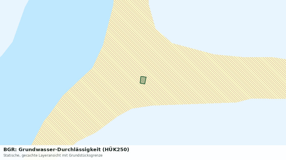 Statische Kartenansicht: BGR: Grundwasser-Durchlässigkeit (HÜK250)