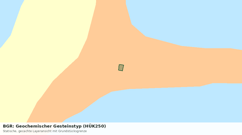 Statische Kartenansicht: BGR: Geochemischer Gesteinstyp (HÜK250)