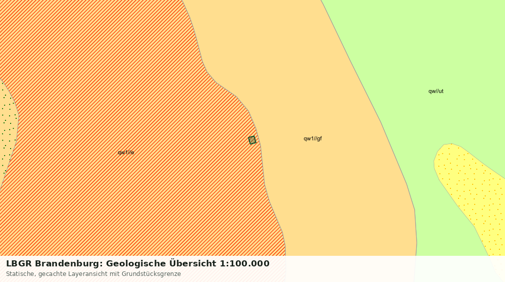 Statische Kartenansicht: LBGR Brandenburg: Geologische Übersicht 1:100.000