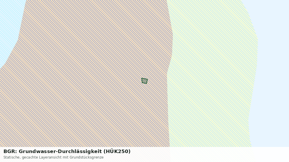 Statische Kartenansicht: BGR: Grundwasser-Durchlässigkeit (HÜK250)
