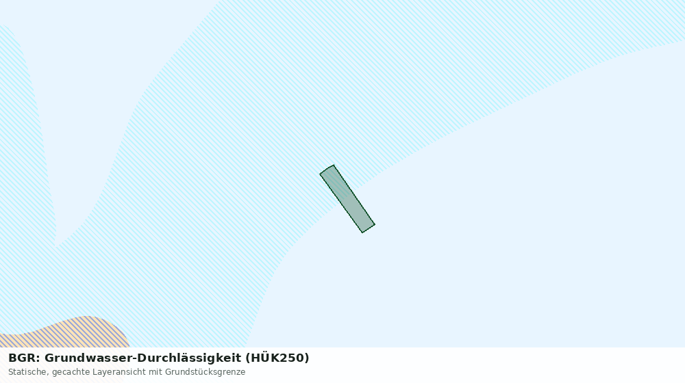 Statische Kartenansicht: BGR: Grundwasser-Durchlässigkeit (HÜK250)