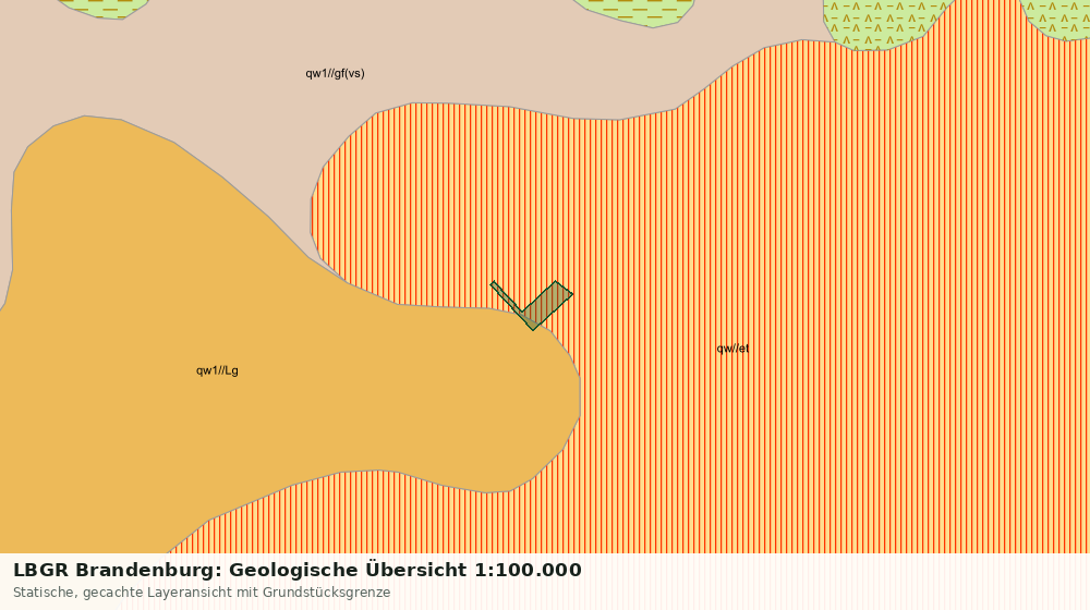 Statische Kartenansicht: LBGR Brandenburg: Geologische Übersicht 1:100.000