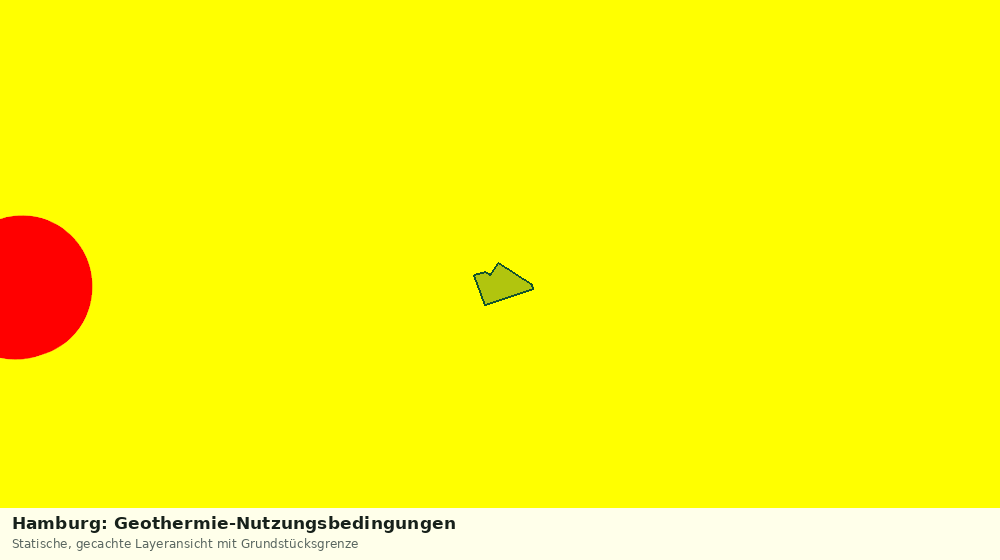 Statische Kartenansicht: Hamburg: Geothermie-Nutzungsbedingungen