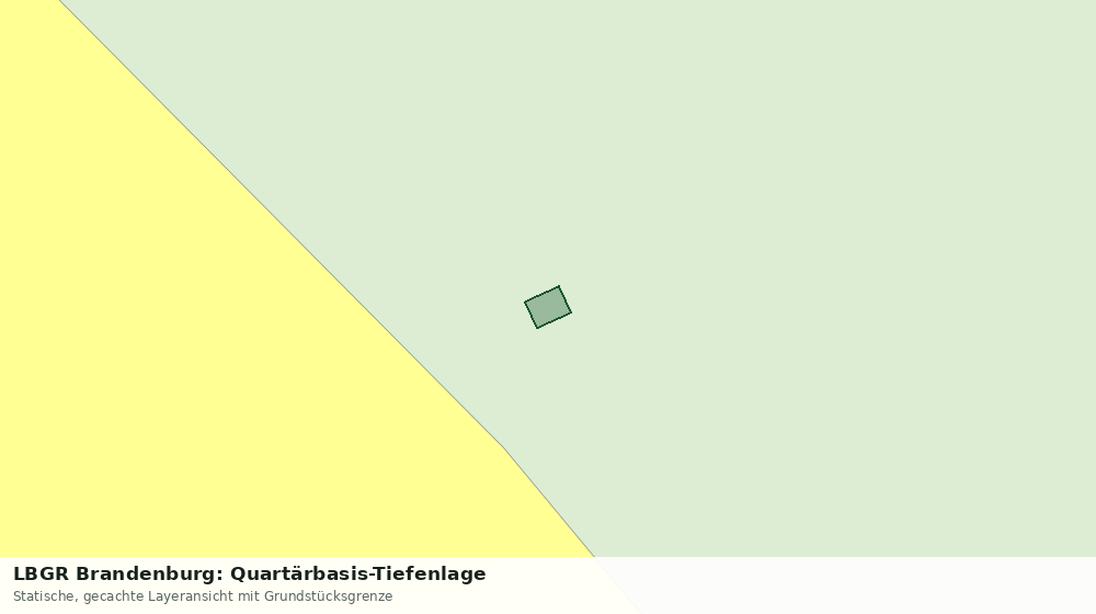 Statische Kartenansicht: LBGR Brandenburg: Quartärbasis-Tiefenlage