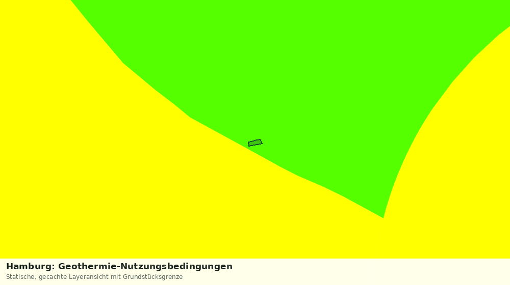 Statische Kartenansicht: Hamburg: Geothermie-Nutzungsbedingungen