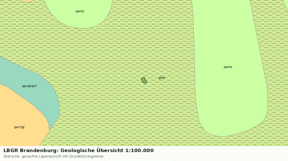 Statische Kartenansicht: LBGR Brandenburg: Geologische Übersicht 1:100.000