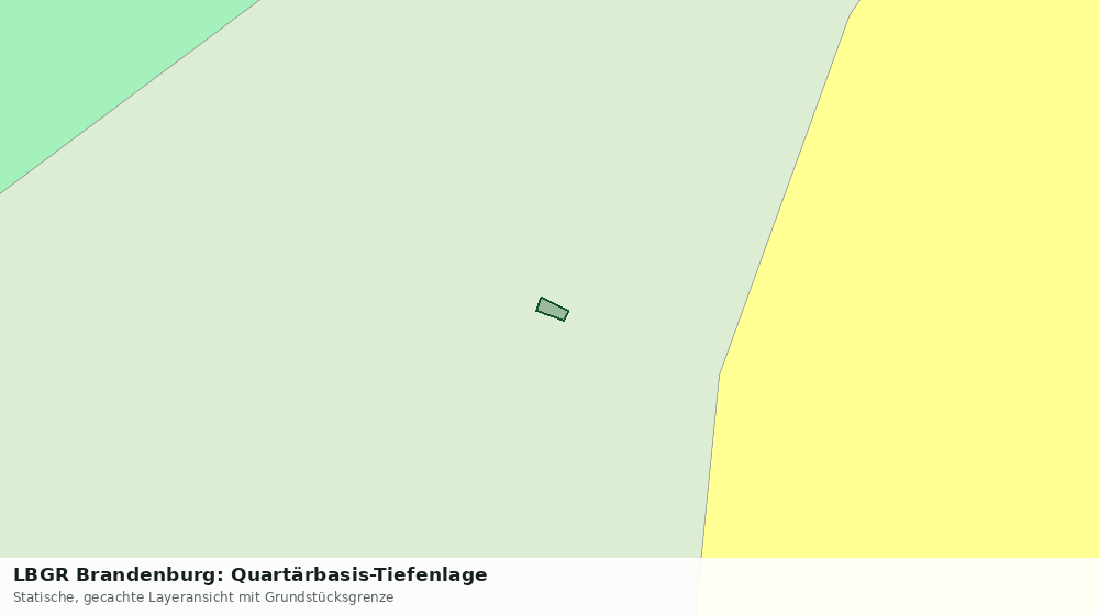 Statische Kartenansicht: LBGR Brandenburg: Quartärbasis-Tiefenlage