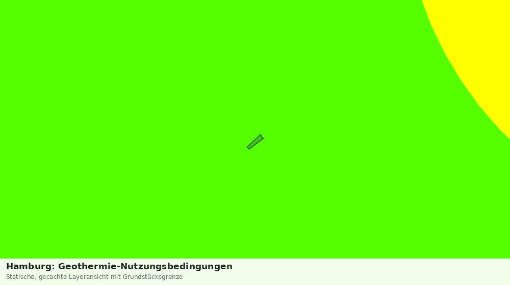 Statische Kartenansicht: Hamburg: Geothermie-Nutzungsbedingungen