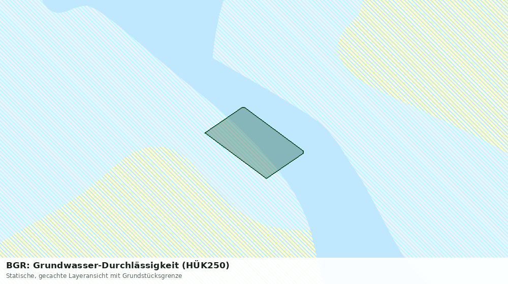 Statische Kartenansicht: BGR: Grundwasser-Durchlässigkeit (HÜK250)
