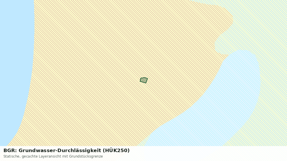 Statische Kartenansicht: BGR: Grundwasser-Durchlässigkeit (HÜK250)