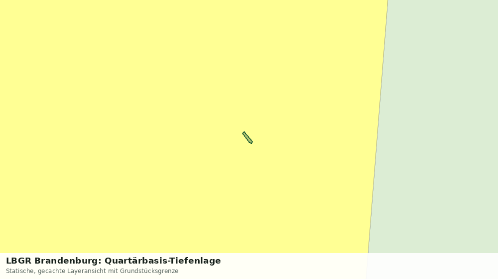 Statische Kartenansicht: LBGR Brandenburg: Quartärbasis-Tiefenlage