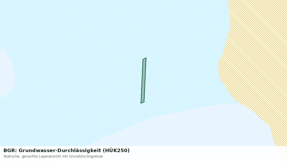 Statische Kartenansicht: BGR: Grundwasser-Durchlässigkeit (HÜK250)