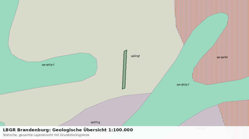Statische Kartenansicht: LBGR Brandenburg: Geologische Übersicht 1:100.000