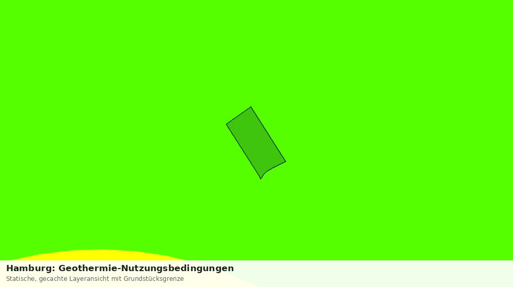Statische Kartenansicht: Hamburg: Geothermie-Nutzungsbedingungen