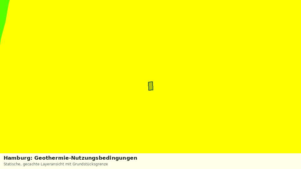 Statische Kartenansicht: Hamburg: Geothermie-Nutzungsbedingungen