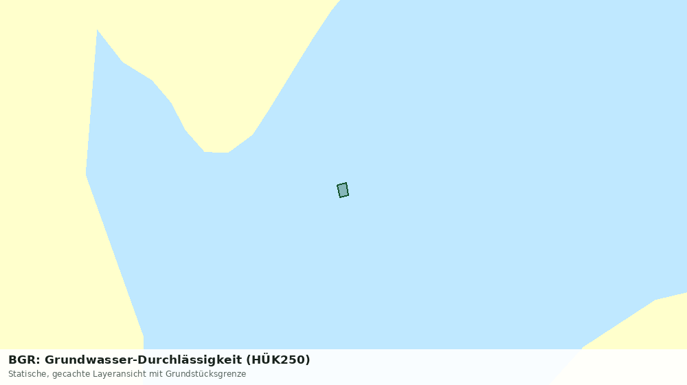 Statische Kartenansicht: BGR: Grundwasser-Durchlässigkeit (HÜK250)