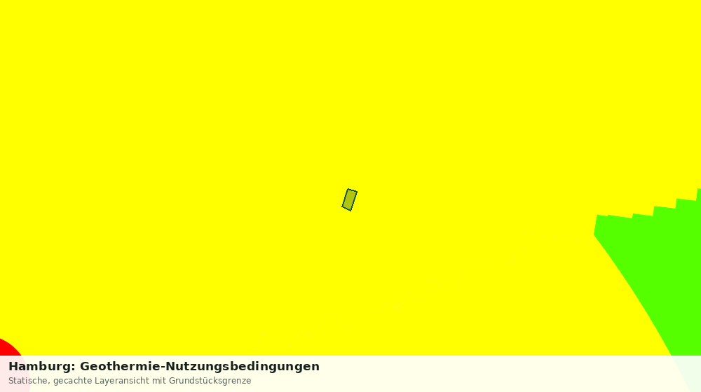 Statische Kartenansicht: Hamburg: Geothermie-Nutzungsbedingungen