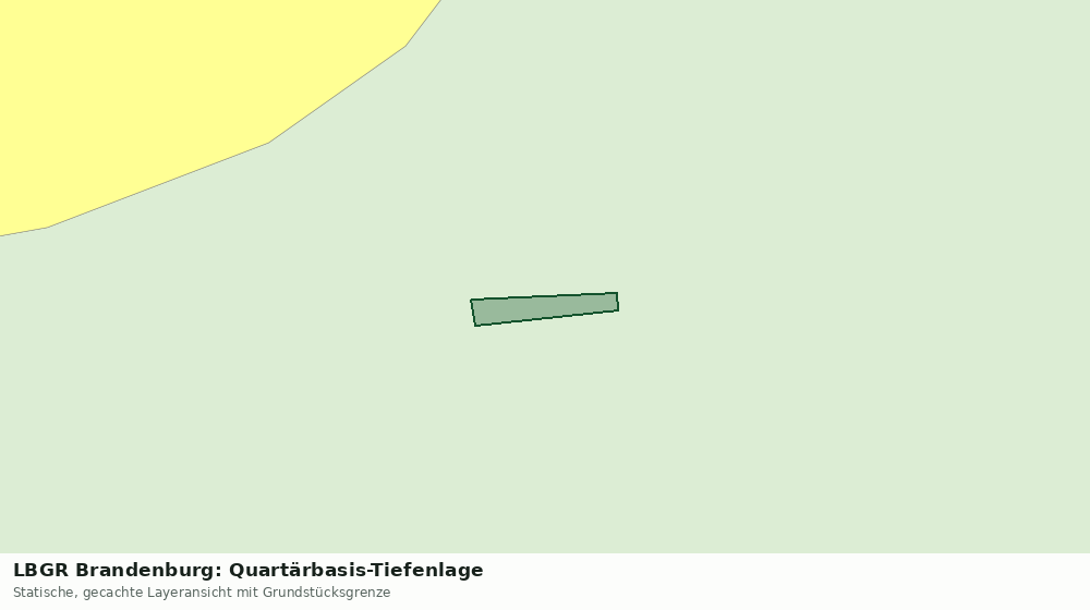Statische Kartenansicht: LBGR Brandenburg: Quartärbasis-Tiefenlage