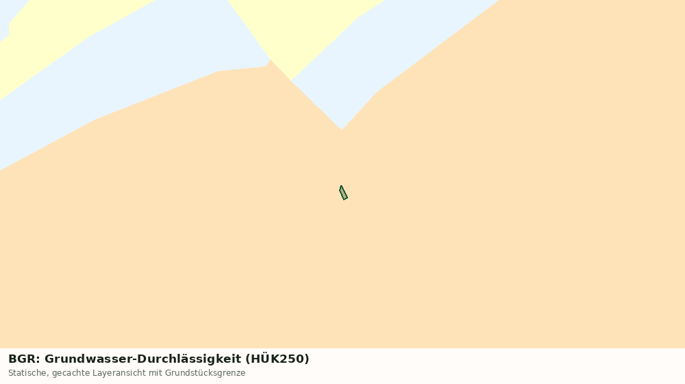 Statische Kartenansicht: BGR: Grundwasser-Durchlässigkeit (HÜK250)