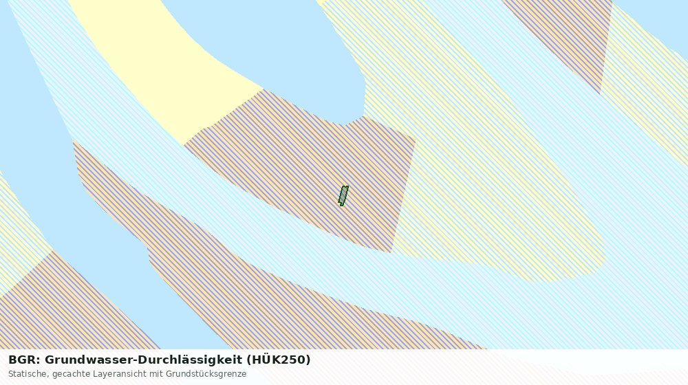 Statische Kartenansicht: BGR: Grundwasser-Durchlässigkeit (HÜK250)