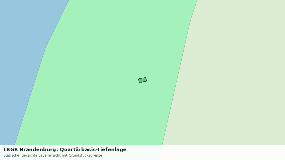 Statische Kartenansicht: LBGR Brandenburg: Quartärbasis-Tiefenlage