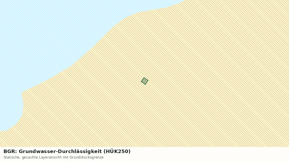 Statische Kartenansicht: BGR: Grundwasser-Durchlässigkeit (HÜK250)