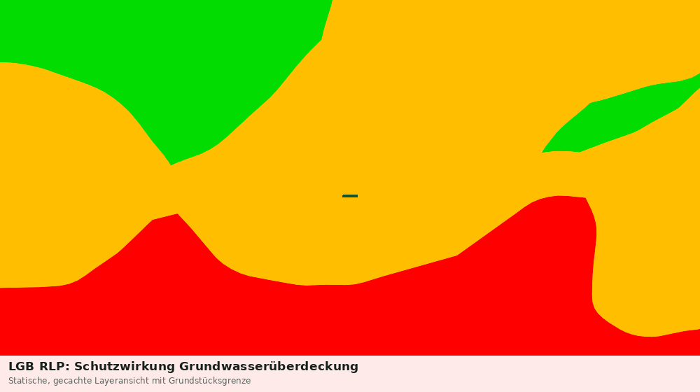 Statische Kartenansicht: LGB RLP: Schutzwirkung Grundwasserüberdeckung