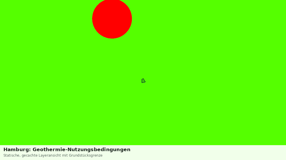 Statische Kartenansicht: Hamburg: Geothermie-Nutzungsbedingungen