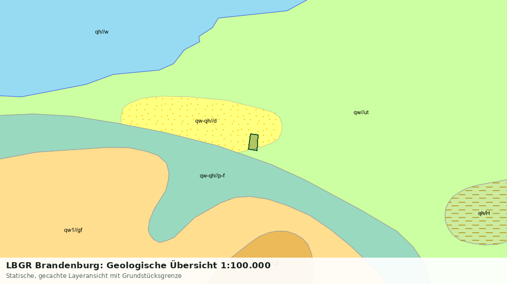 Statische Kartenansicht: LBGR Brandenburg: Geologische Übersicht 1:100.000