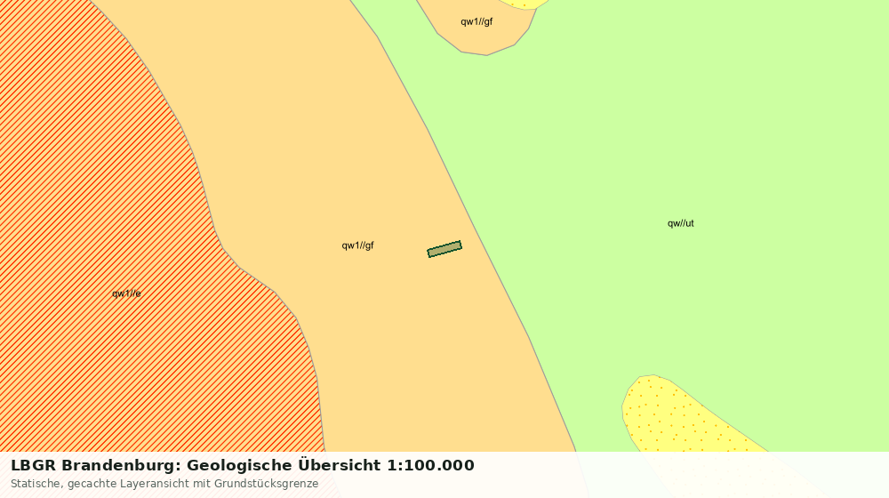 Statische Kartenansicht: LBGR Brandenburg: Geologische Übersicht 1:100.000
